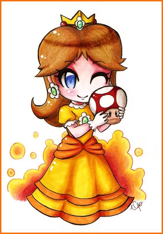 550x787 The Princes And The Mushroom Beautiful Princess Daisy