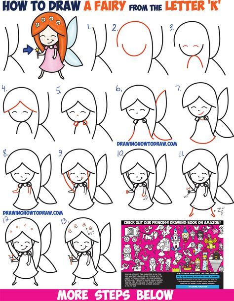 474x608 How To Draw A Cute Cartoon Fairy (Kawaii Chibi) From Letter