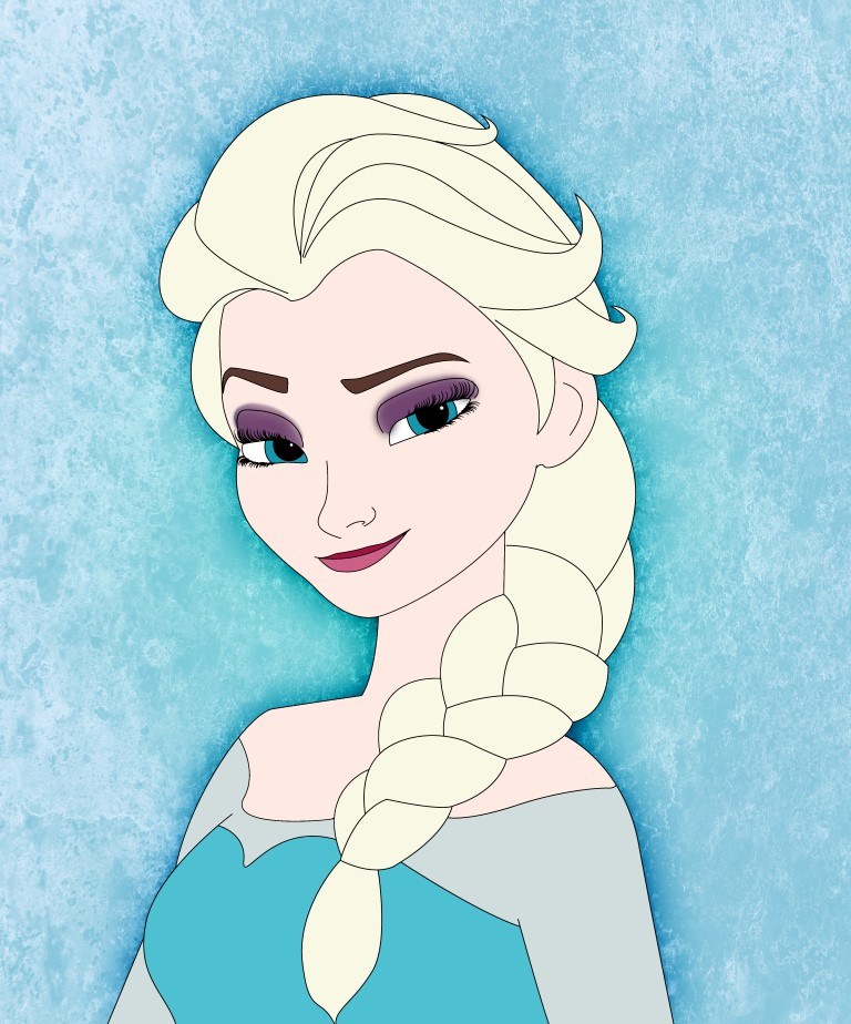 768x924 How To Draw Elsa From Frozen