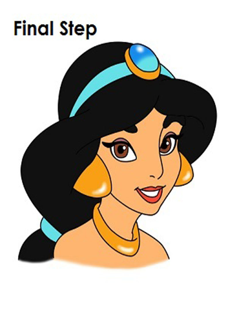 Princess Jasmine Drawing at GetDrawings | Free download