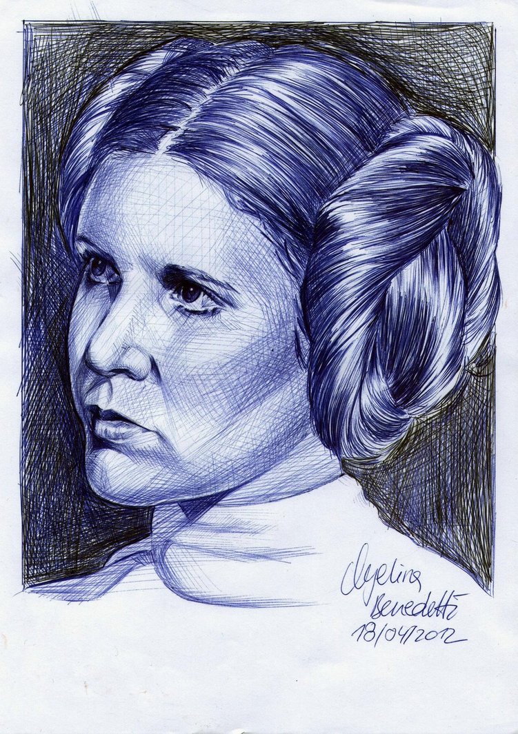 Princess Leia Drawing at GetDrawings | Free download