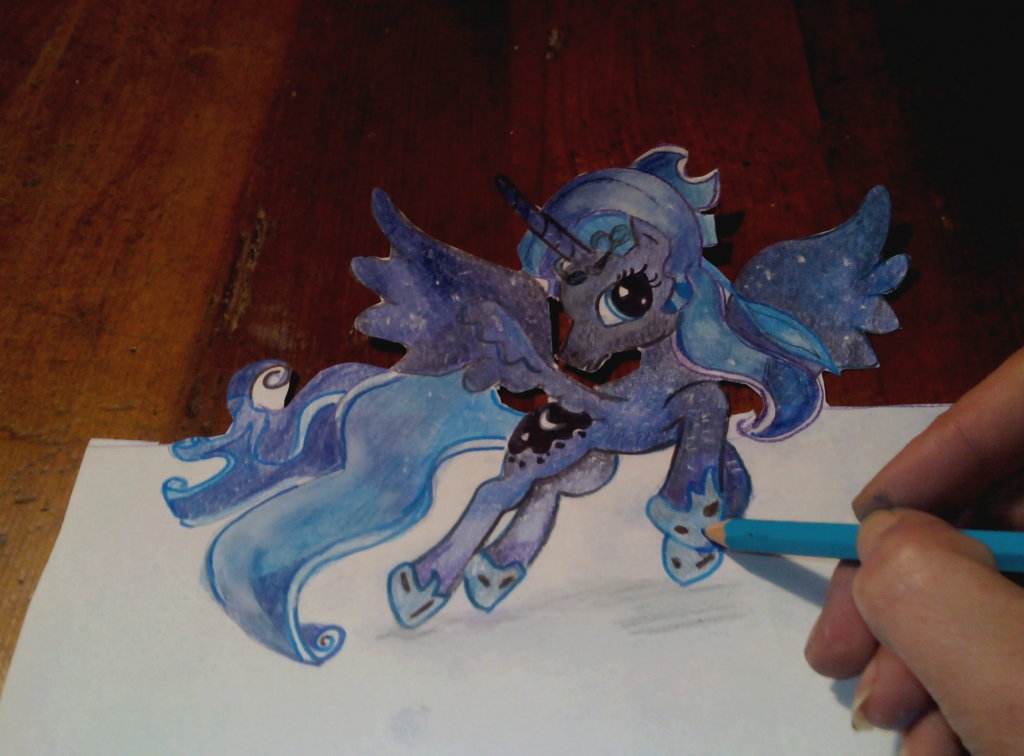 1024x756 Draw My In 3d How To Draw My Little Pony Princess Luna 3d