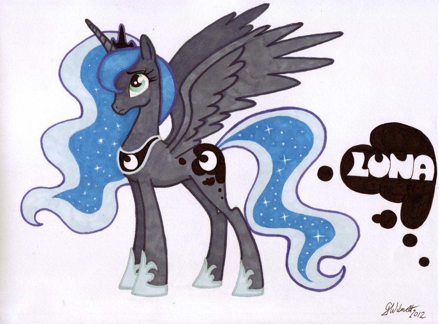 Princess Luna Drawing at GetDrawings | Free download