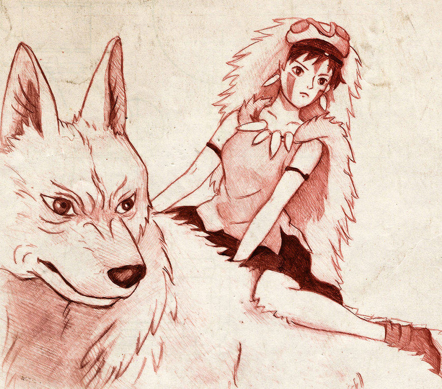 900x791 Princess Mononoke By Vivsters