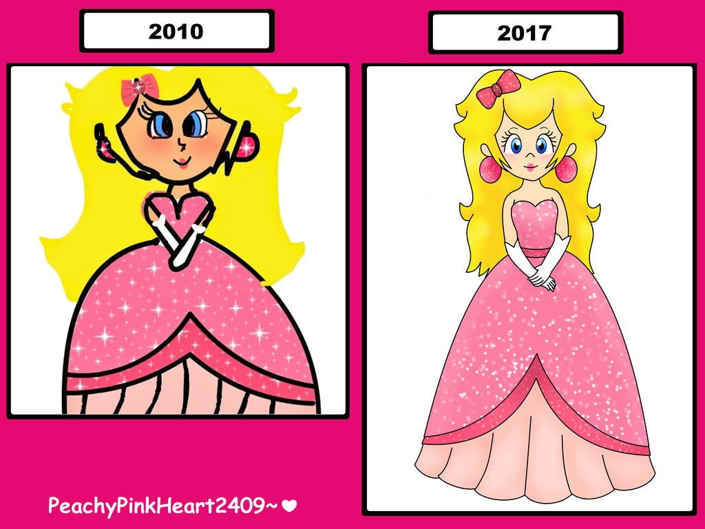 1024x768 Old Princess Peach Drawing Remake By Peachypinkheart2409