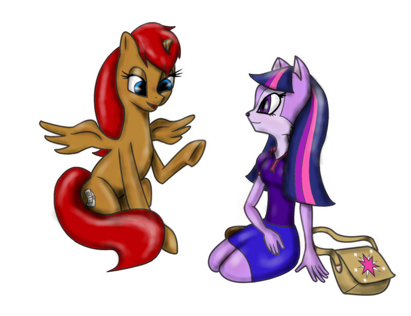 800x615 Princess Sally Acorn And Princess Twilight Sparkle By Xamitlu