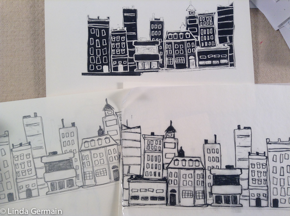 576x430 Computer Print Out Of Drawing For Printmaking