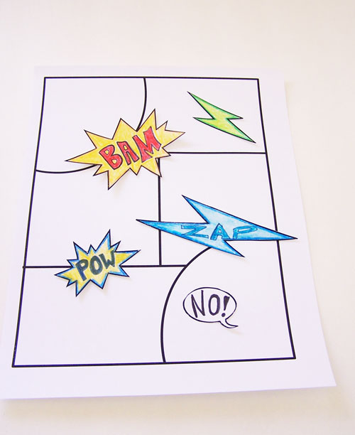 500x612 Printable Diy Comic Book Pack And Drawing Resources