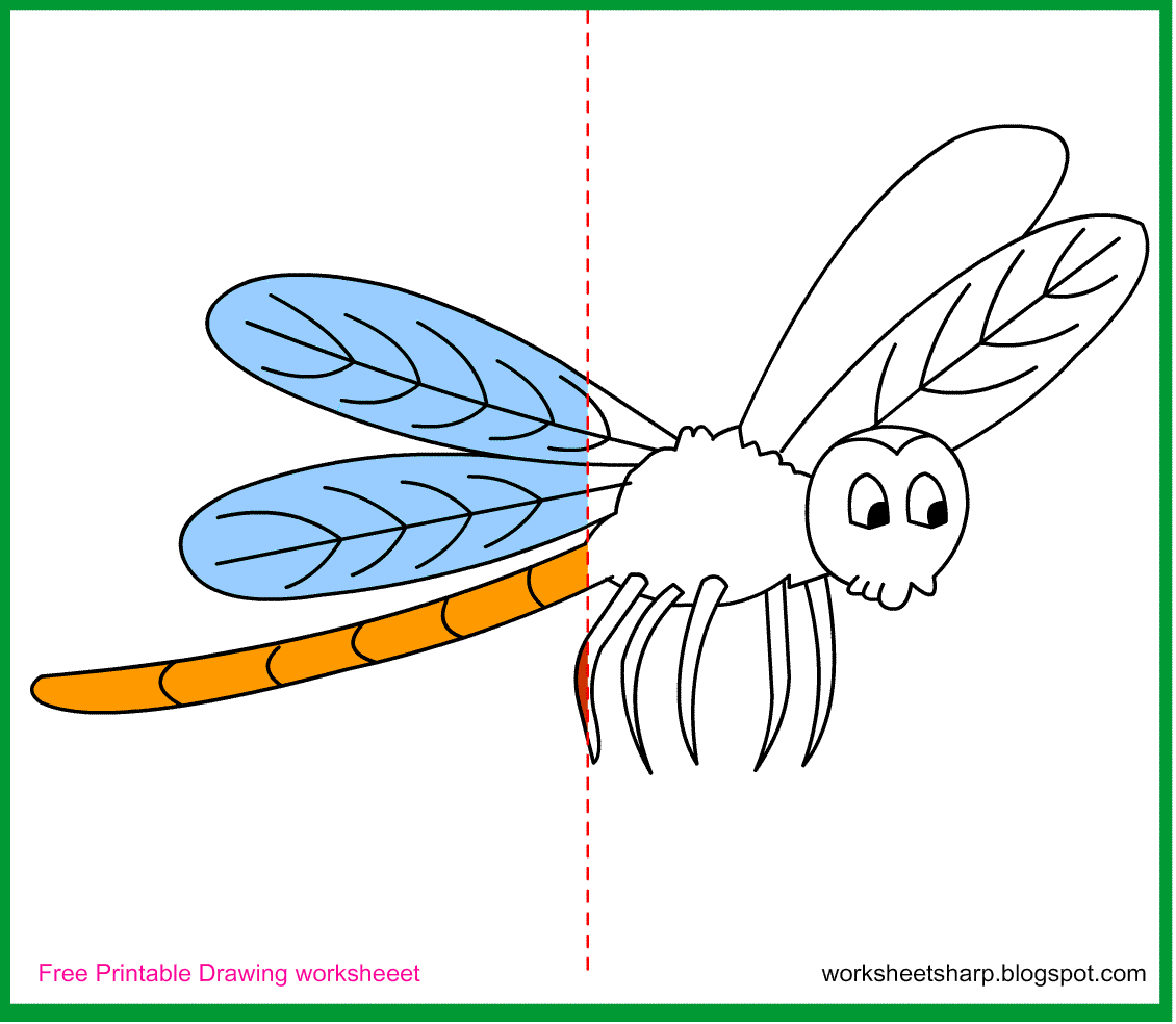1130x984 Free Drawing Worksheets Printable Dragonfly Drawing Worksheets