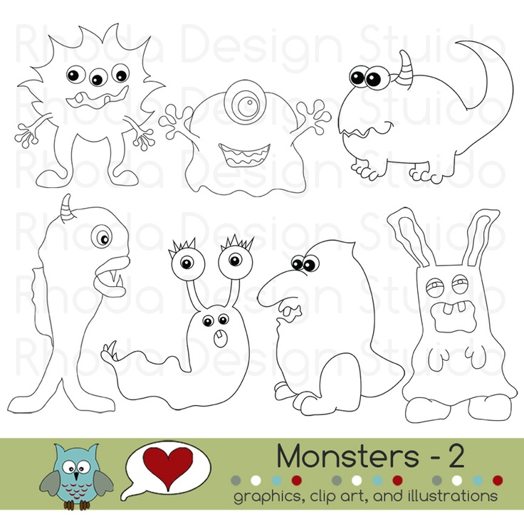 736x736 Cute Free Printables Free Printable Cute Monsters Monster
