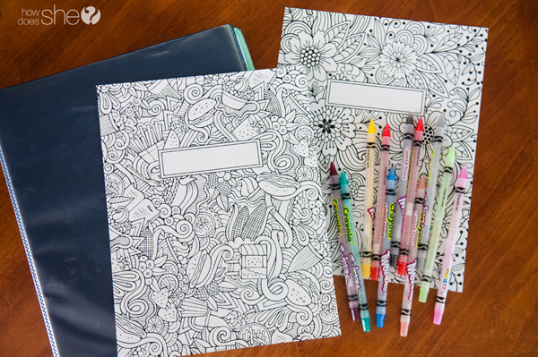 600x399 Printable Binder Covers To Color Free Download For Back To School