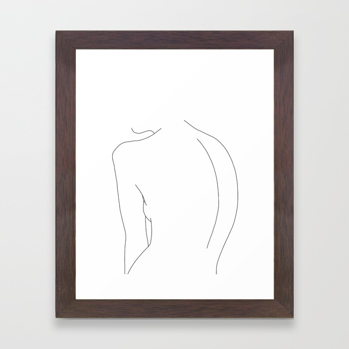 700x700 Minimal Line Drawing Of Women's Body