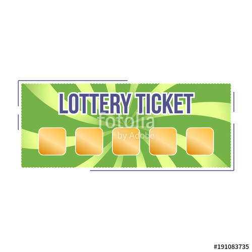 500x500 Lottery Ticket For Drawing Money And Prizes. Lottery Luck, Fortune