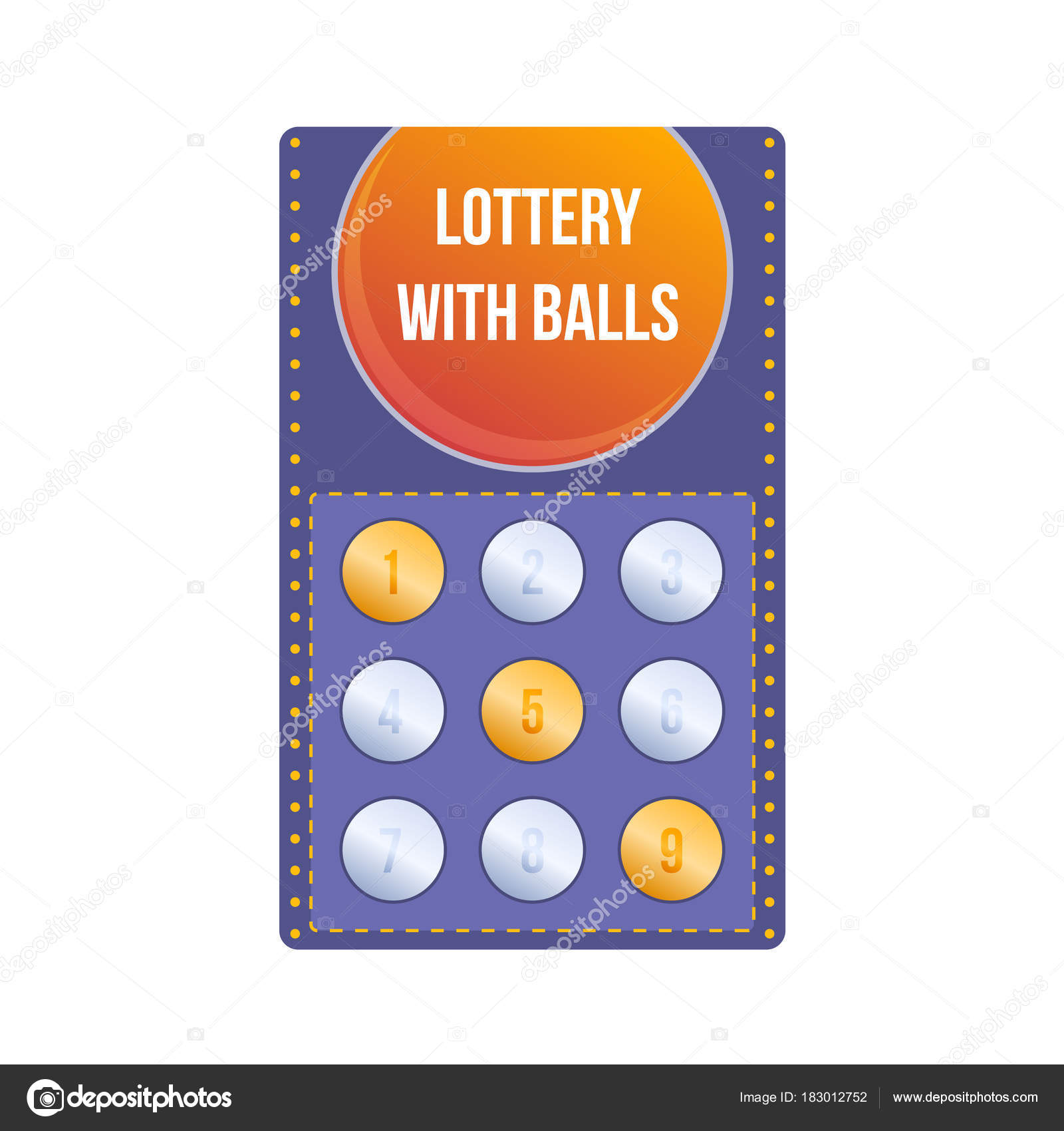 1600x1700 Lottery Ticket For Drawing Money And Prizes. Lottery With Balls