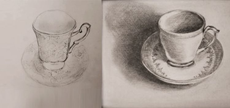 750x352 Casting A Shadow Assignment. Beginners Drawing Course, How To Draw