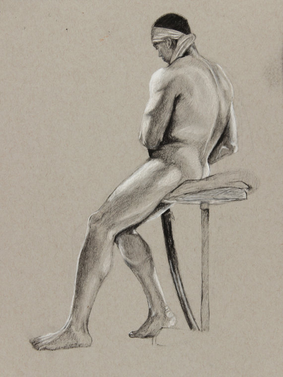 570x760 Samurai Drawing Academic Sketch Figure Study Samurai