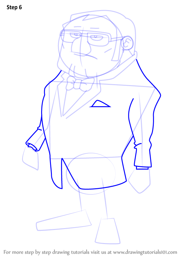 600x846 Learn How To Draw Bill Hawks From Professor Layton (Professor