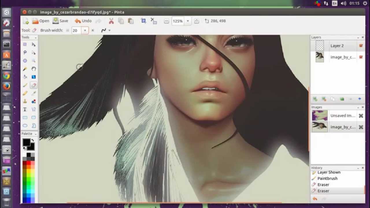 1280x720 Pinta 1.5 Drawing Editing Program