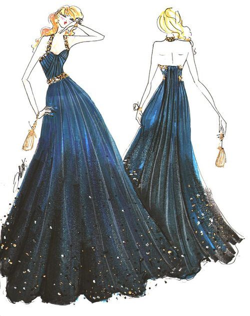 Prom Dresses Drawing at GetDrawings | Free download