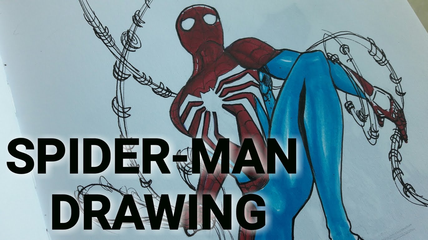 1372x772 Spider Man Ps4 Speed Drawing