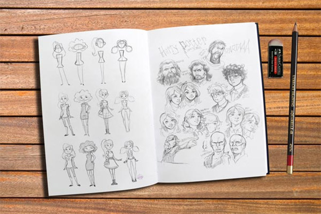 660x440 25 Free Psd Templates To Mockup Your Sketches Amp Drawings