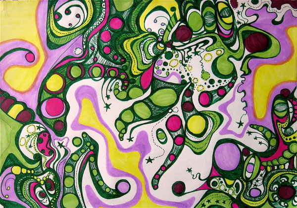 600x419 Psychedelic Drawing 1 By Jibalina