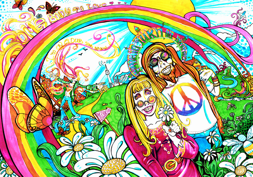 1024x715 Traditional Psychedelic Drawings By Limbic Splitter
