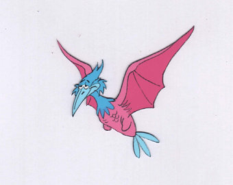340x270 Pterodactyl Drawing Etsy