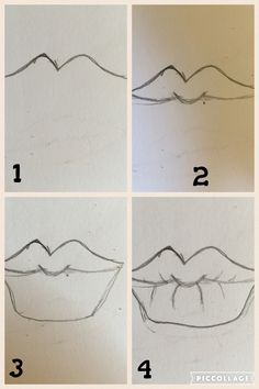 236x354 How To Draw Puckered Lips How To Tutorials Art Journalsmixed
