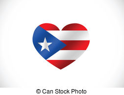 253x194 Puerto Rico Flag Themes Idea Design Vector Clipart