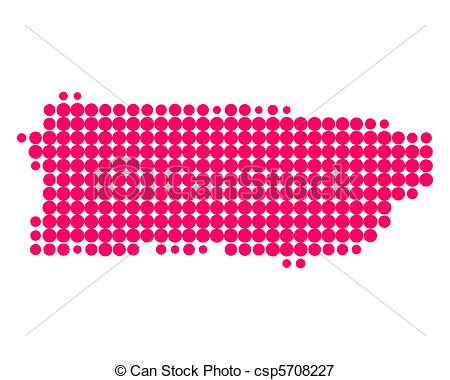 450x380 Map Of Puerto Rico Vectors Illustration