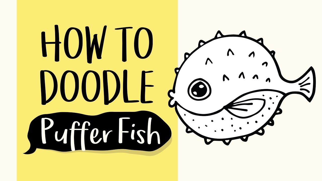 1280x720 How To Draw A Puffer Fish (Easy Step By Step Drawing And Coloring