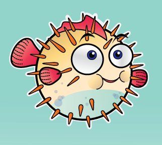 322x288 Pics For Gt Puffer Fish Drawing For Kids Doodles, Drawing