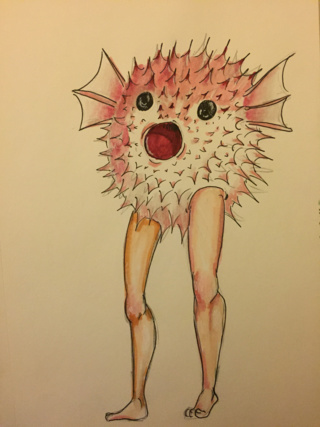 320x427 Pufferfish Drawings On Paigeeworld. Pictures Of Pufferfish
