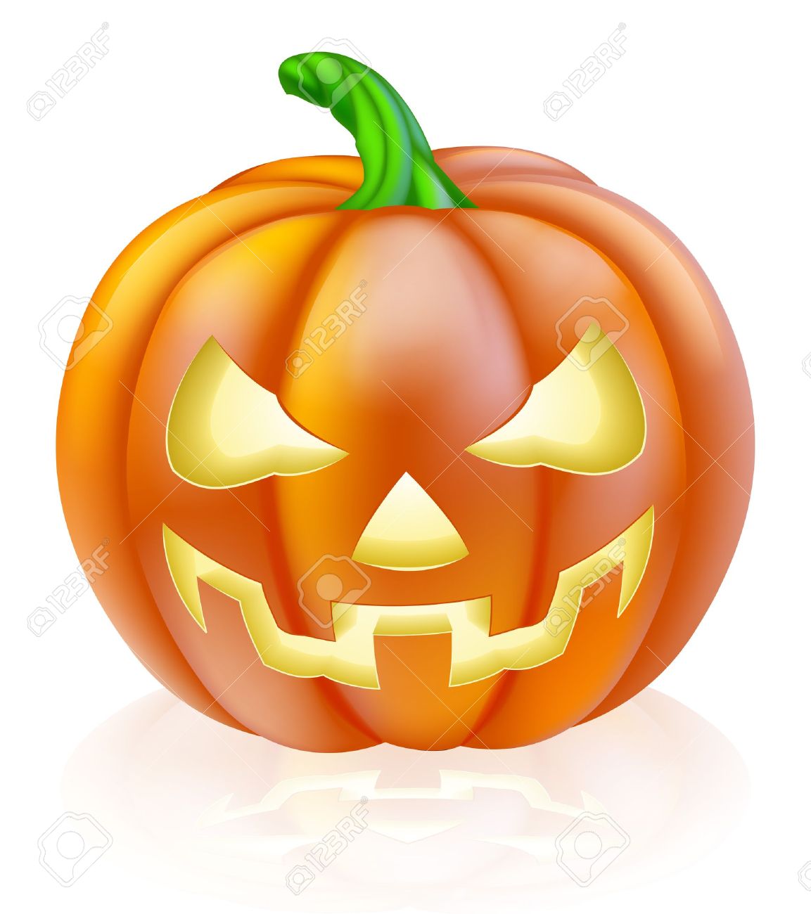 1153x1300 A Drawing Of A Cartoon Halloween Pumpkin With Classic Scary Face
