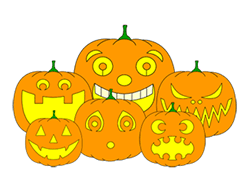 250x192 Drawing Pumpkin Faces For Halloween