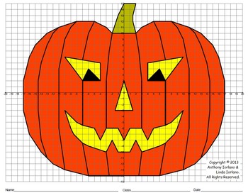 350x272 Halloween, Jack O' Lantern, Pumpkin, Scary, Coordinate Graphing