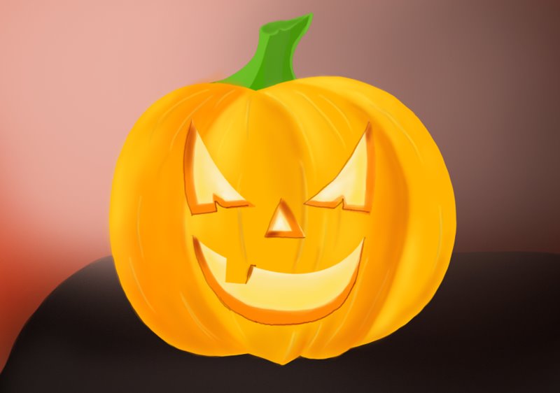 800x562 Learn How To Draw Halloween Pumpkin (Halloween) Step By Step