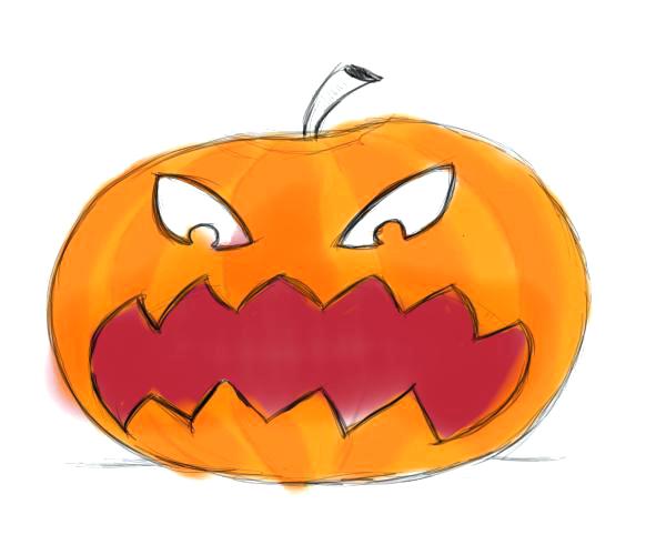 600x500 Here Are Easy Scary Pumpkin Faces Pictures Drawing Pumpkin Faces