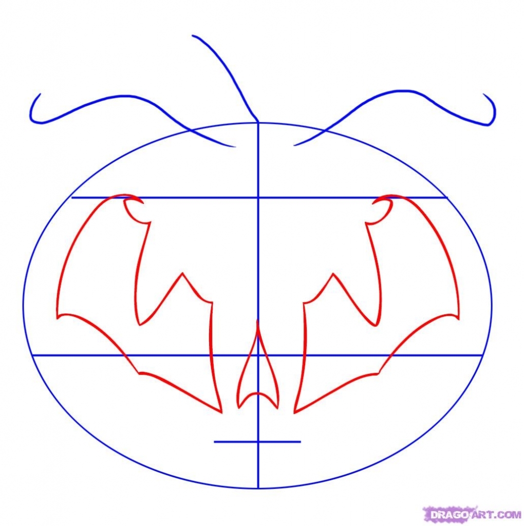 1020x1024 Pumpkin Faces To Draw How To Draw A Tribal Pumpkin Face Step Step