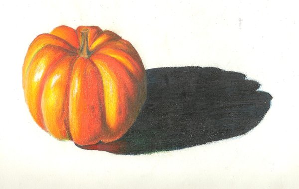 600x379 Colored Pencil Pumpkin By Neonbluepencil
