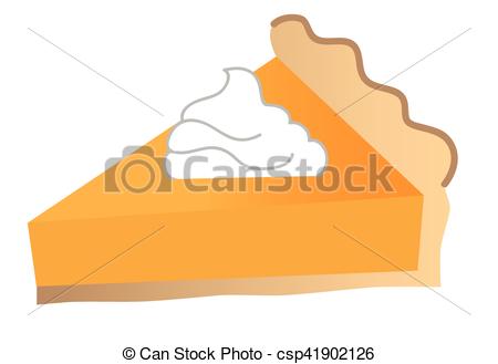 450x329 Slice Of Pumpkin Pie Vector Illustration
