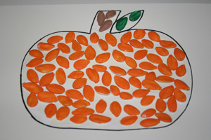 300x200 Pumpkin Seed Pumpkin Fall Craft All Kids Network