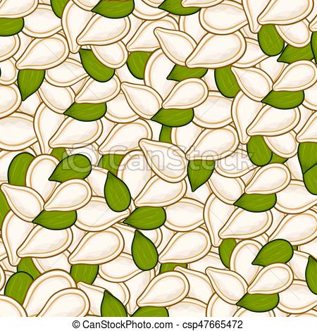 450x470 Pumpkin Seeds Background Vectors Illustration