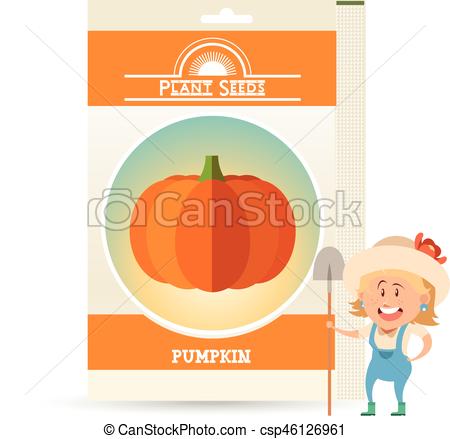 450x439 Vector Image Of The Pack Of Pumpkin Seeds Clip Art Vector