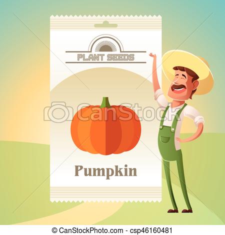 450x470 Vector Image Of The Pack Of Pumpkin Seeds Vector