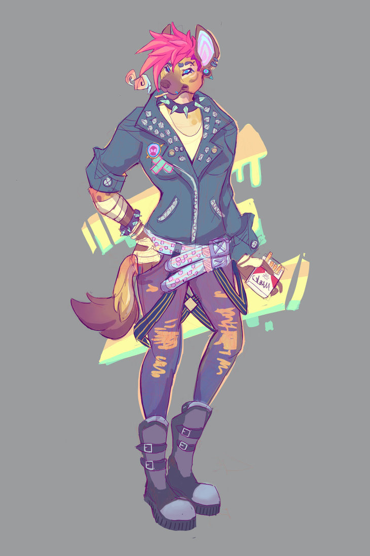 730x1095 Punk Girl By Hooffingers