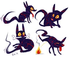 236x196 Drawing While 10 Minutes Break From Drawing. Fire Wolf Pup C By