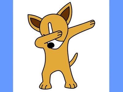 400x300 How To Draw Dog, How To Draw Dabbing Puppy Easy Drawing Dog, How