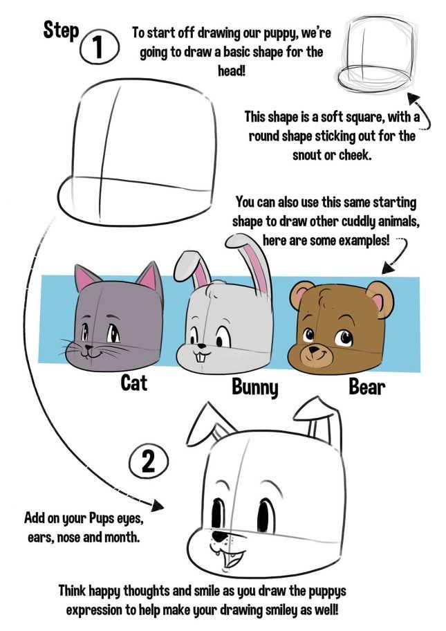 645x912 Learn How To Draw A Cartoon Puppy In 6 Easy Steps!